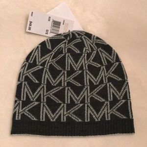 NWT Authentic Michael Kors Gray Beanie Hat Cap